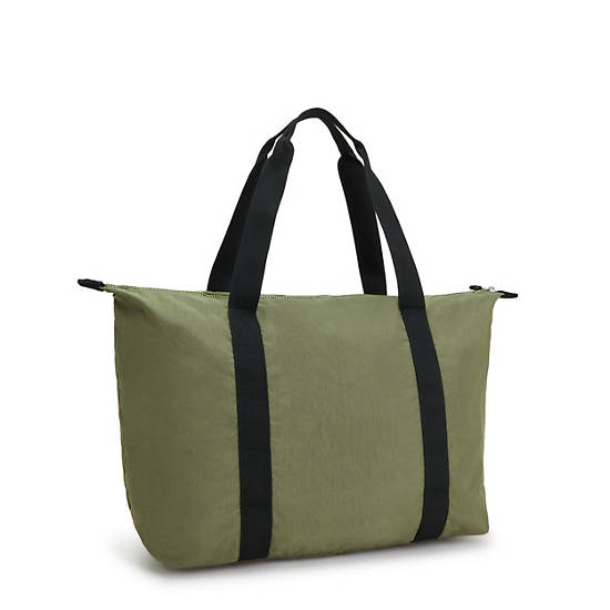 Kipling Art Medium Lite Tote Bags Strong Moss | CA 1452WN